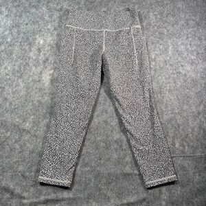 Athleta Womens Black/White‎ Animal Print Capri Leggings Size M